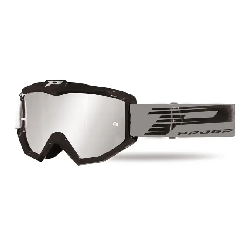 Maschera Progrip 3201 Atzaki nero argento- Ultime Pezzi