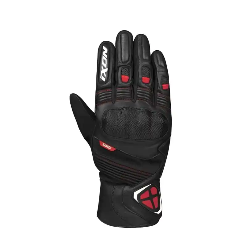 Guanti Ixon Pro Hawker nero rosso-S Popolare