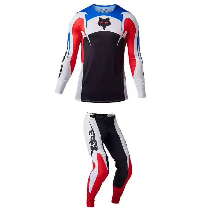 Completo Fox Flexair Unity Ltd bianco rosso blu-M-32 Compra Adesso