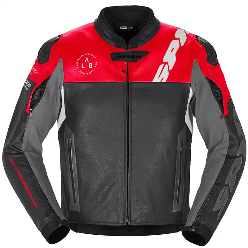 Direttamente Dal Produttore Giacca Spidi DP Progressive Leather rosso-48