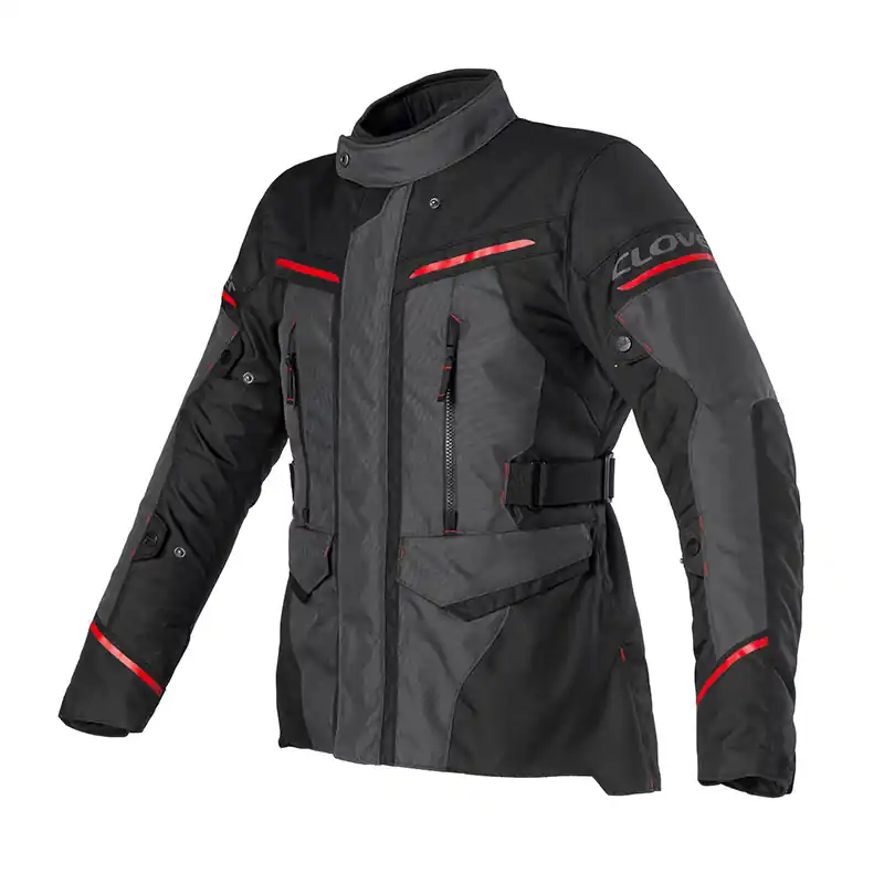 Giacca Clover Storm 4 WP grigio scuro rosso-S A Buon Prezzo