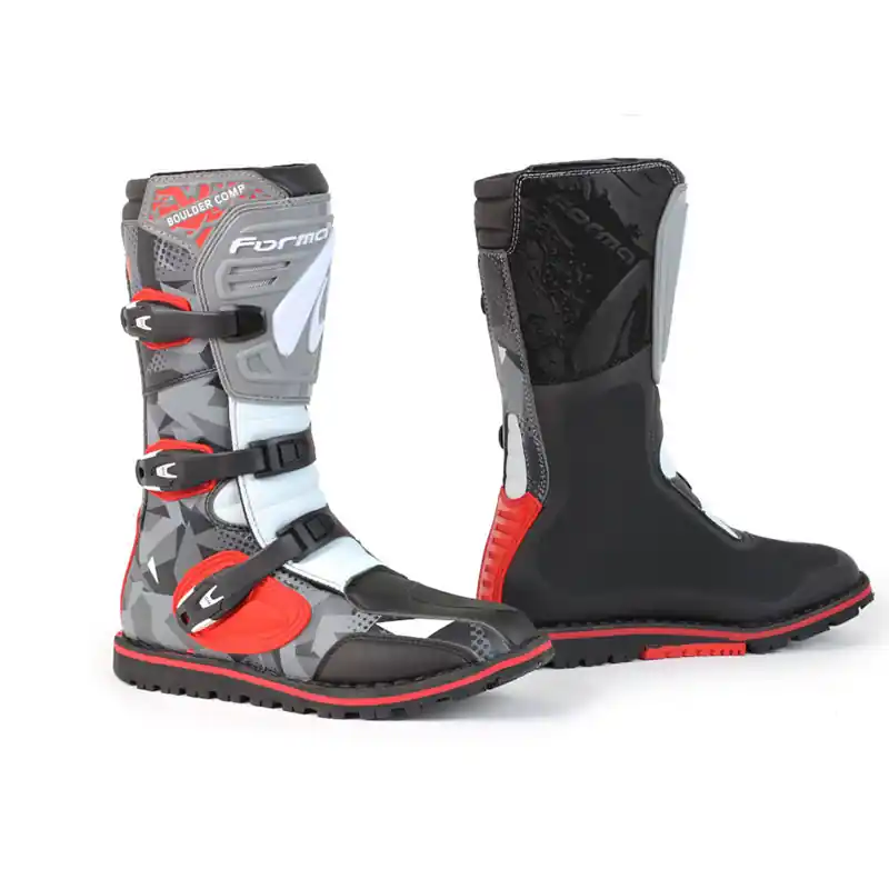 Solo Oggi Stivali Forma Boulder Comp grigio rosso bianco-39
