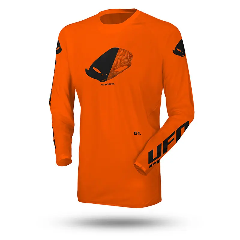 Economico Maglia Ufo Radial Slim arancio-M