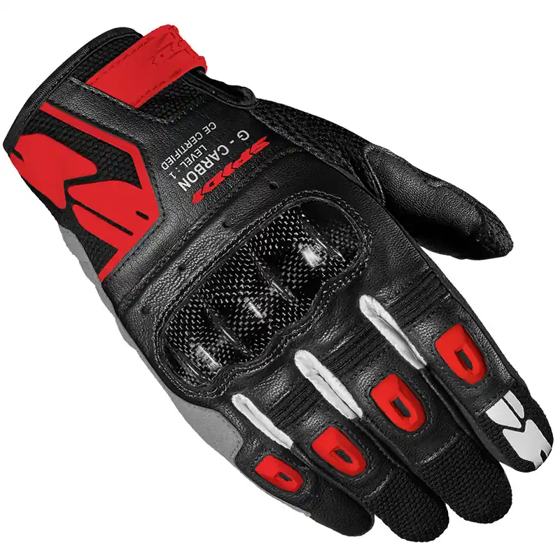 Offerta Limitata Guanti Moto Spidi G-Carbon rosso nero-S
