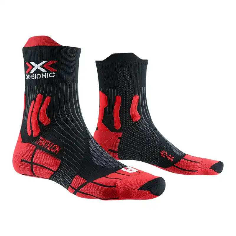 Offerta Limitata Calze X-Bionic Triathlon 4.0 rosso nero-39/41