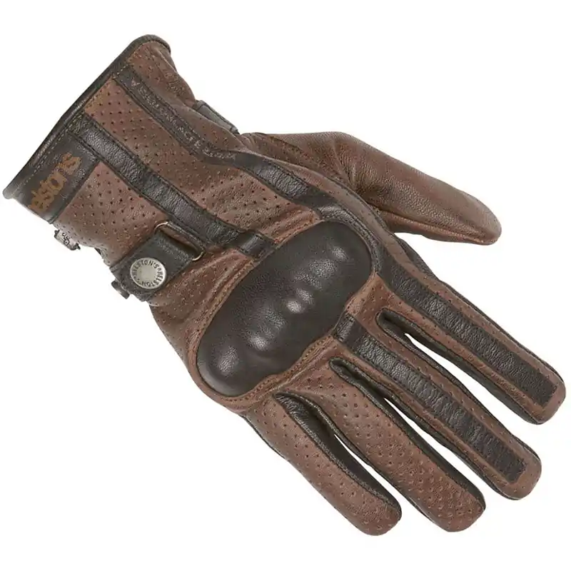 Guanti Helstons Eagle camel nero-8 Miglior Prezzo