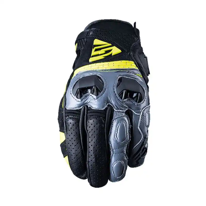 Guanti Five SF2 grigio giallo fluo-S Spedizione Gratuita