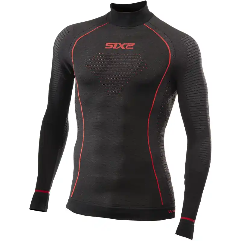 Affare Lupetto termico SIX2 TS3W BlazeFit nero rosso-XS/S