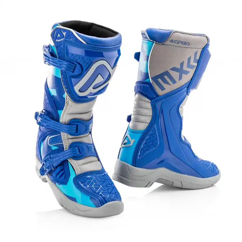 Spedizione Espresso Stivali Bimbo Acerbis X Team blu-36