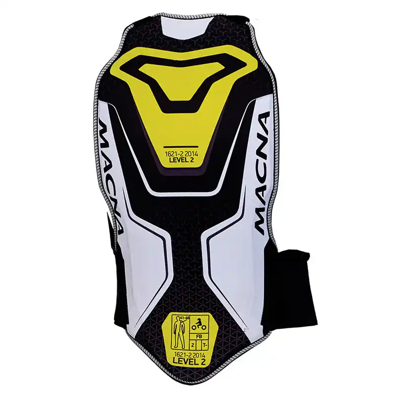 Paraschiena Macna nero bianco giallo-XS Must-Have