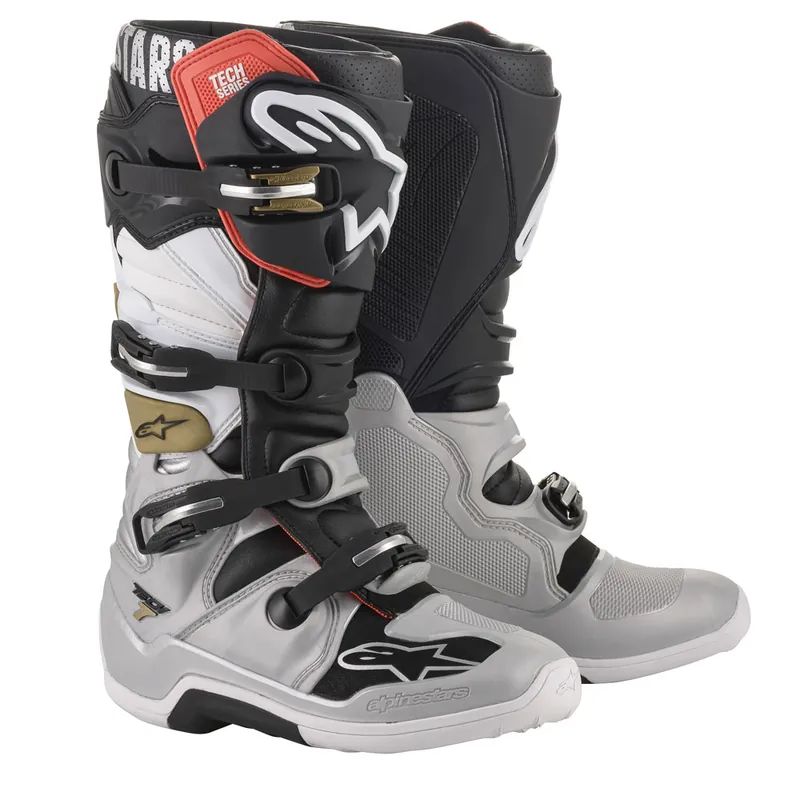 Alpinestars Tech 7 2020 nero argento oro-12 Occasione Imperdibile
