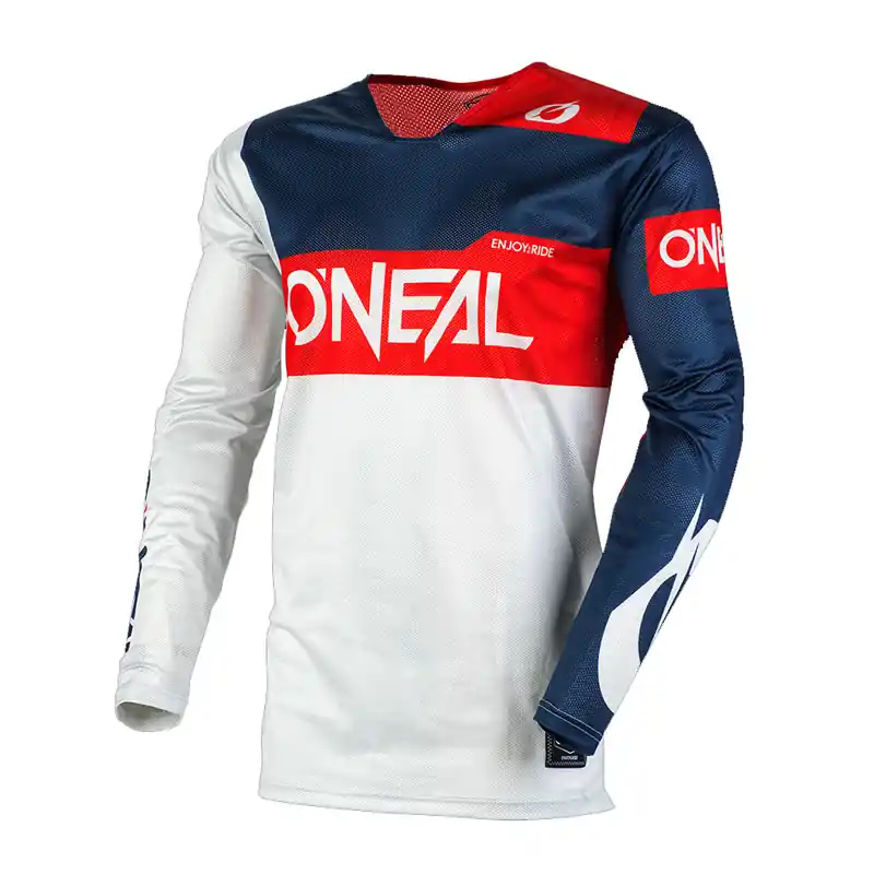 Subito Disponibile Maglia Cross O'neal Airwear grigio rosso blu-M