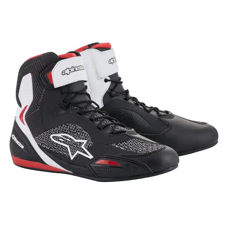 Scarpe Moto Alpinestars Faster 3 Rideknit rosso-6 Prezzo Basso