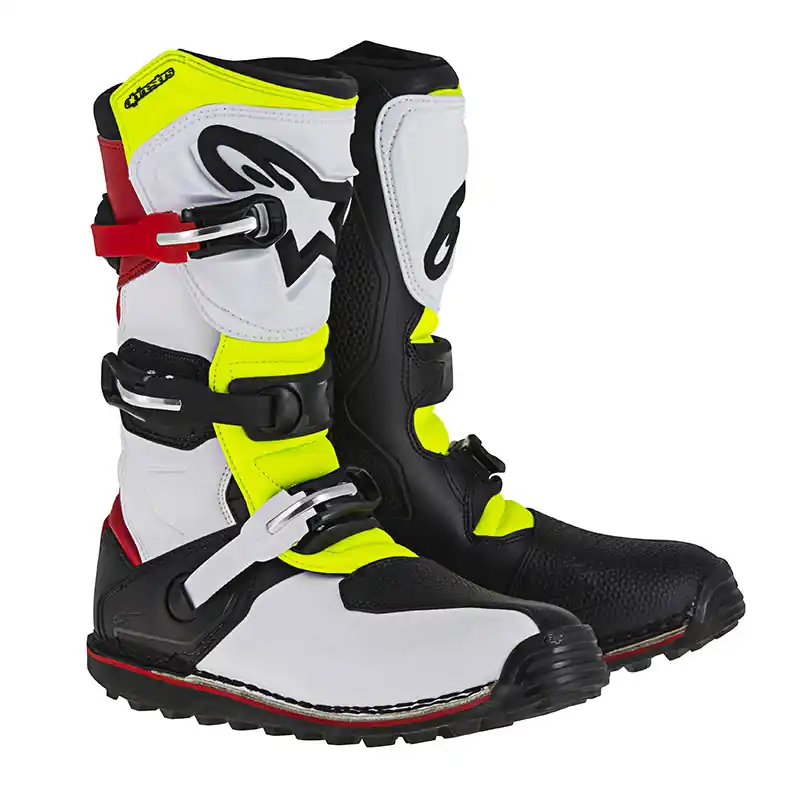 Alpinestars Tech T Boot bianco giallo-5 Pagamento Sicuro