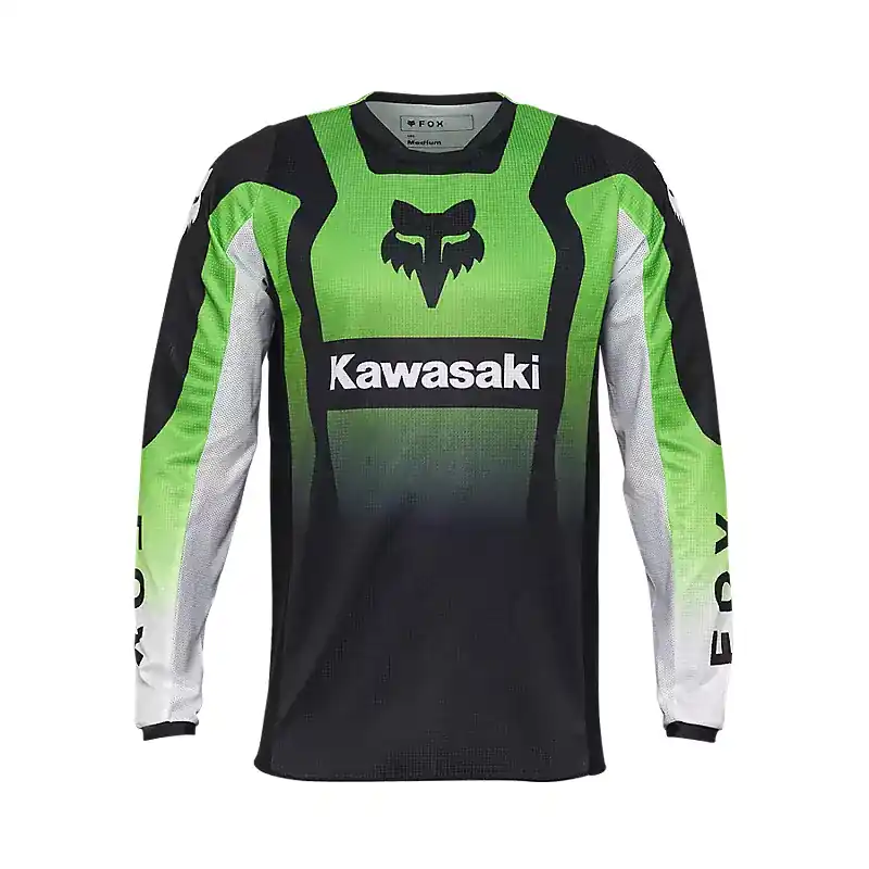 Maglia Fox 180 Kawasaki verde fluo- Di Tendenza