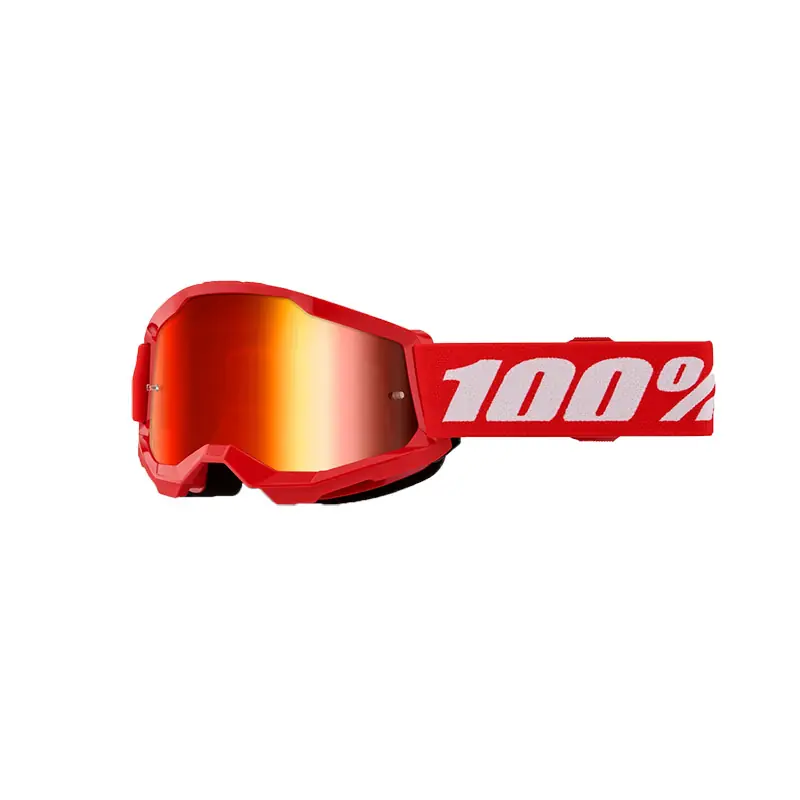 Spedizione Espresso Maschera 100% Strata 2 Youth rosso specchiato-