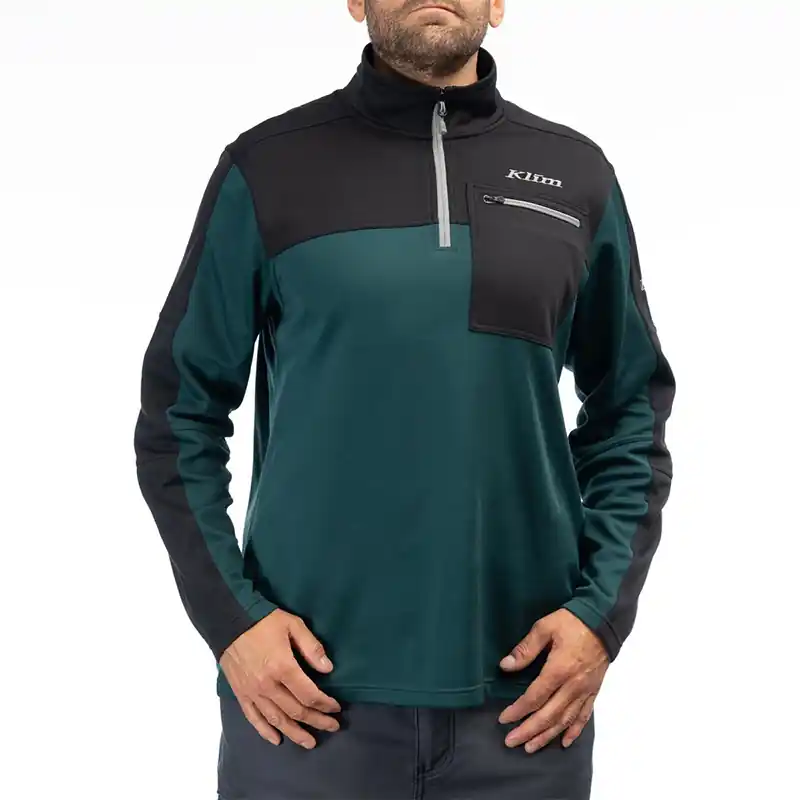 Maglia Klim Glacier 1/4 Zip dark sea- Soddisfatti O Rimborsati