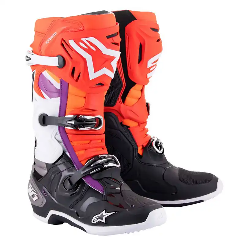 Stivali Alpinestars Tech 10 nero rosso arancio- Affare