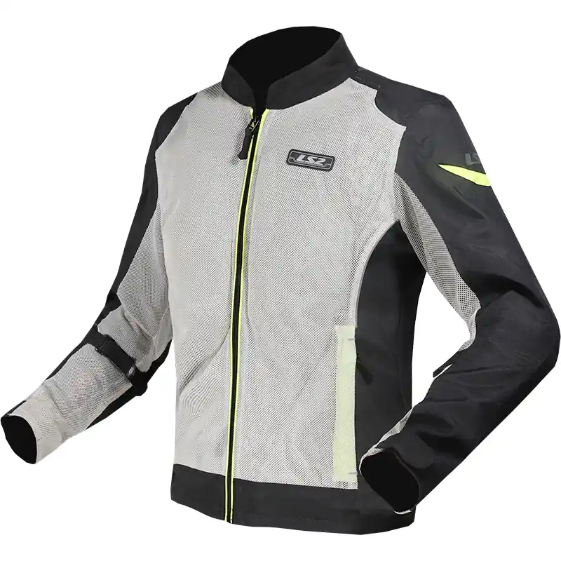 Compra Oggi Stesso Giacca LS2 Airy nero grigio giallo-