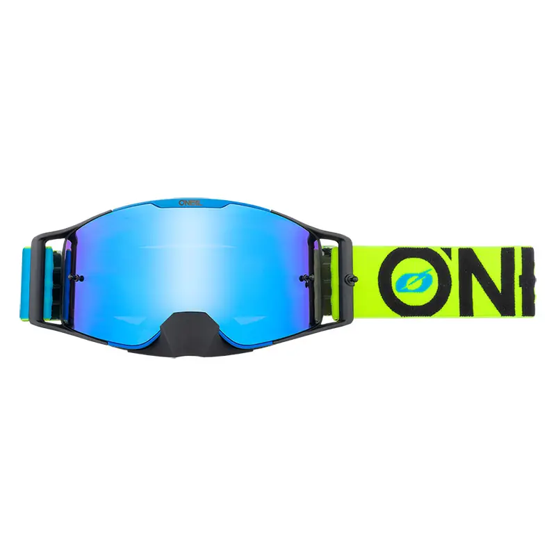 Reso Gratuito Maschera O Neal B-30 Bold blu giallo lente blu-