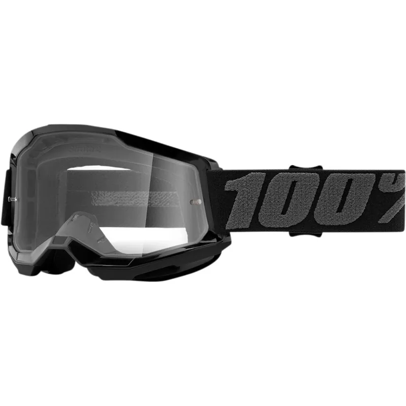 Economico Maschera 100% Strata 2 Nero lente chiara-