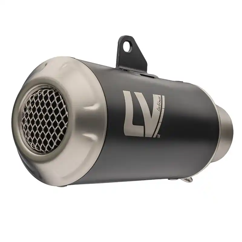 Reso Gratuito LeoVince LV-10 Nero Racing Slip On Scrambler 400-