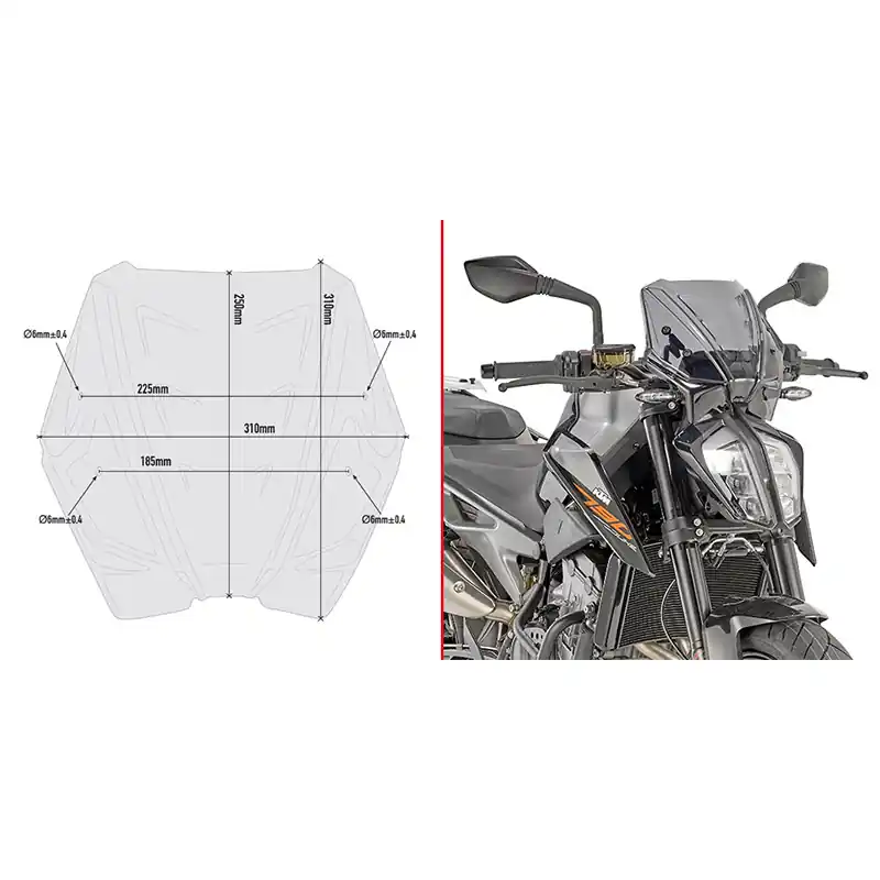 Bestseller Cupolino Givi A7708 intermedio-