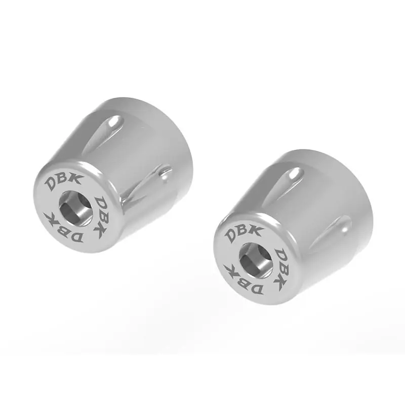 Nuovo Arrivo Kit Tappi Manubrio DBK Moto Guzzi V100 argento-