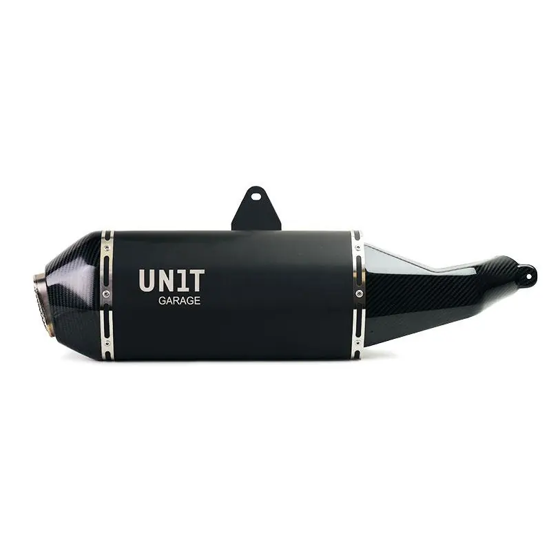 Pagamento Sicuro Marmitta Unit Garage Titanio Nero Carbonio Pan America-