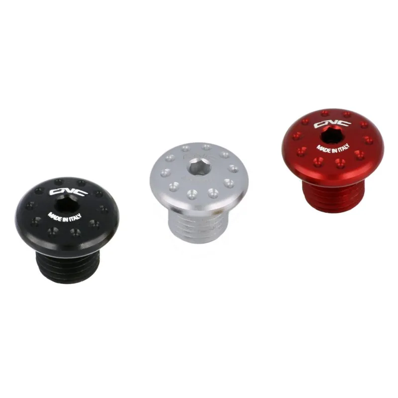 Tappo foro specchio M10 Dx Cnc Racing MRA11R rosso- Esclusivo
