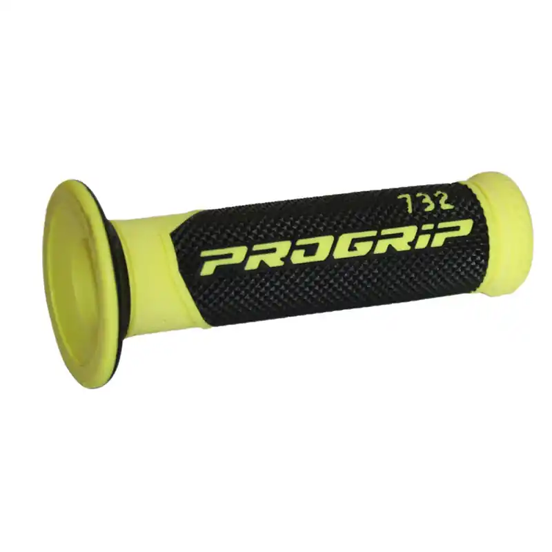 Manopole Progrip 732 Closed End DD nero giallo fluo- Ultima Occasione