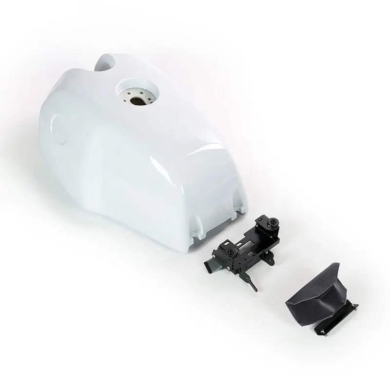 Nuova Collezione Unit Garage Serbatoio bianco+Borsa Sella nero-