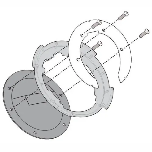 Flangia Serbatoio Givi BF43 TANKLOCK Fantic- Offerta Del Giorno