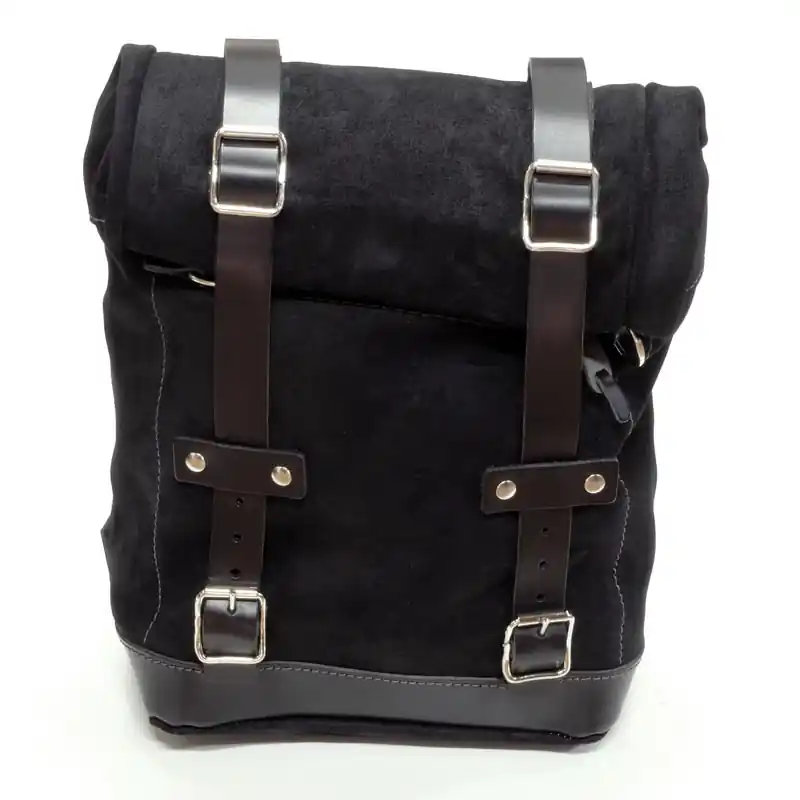Unit Garage Borsa in Crosta di Cuoio Nero- Prezzo Scontato