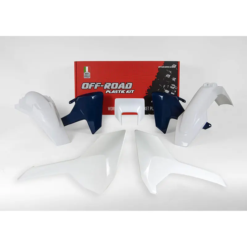 Racetech Kit Plastiche Replica Husqvarna 2018 5Pz Bianco Blu- Ultime Pezzi