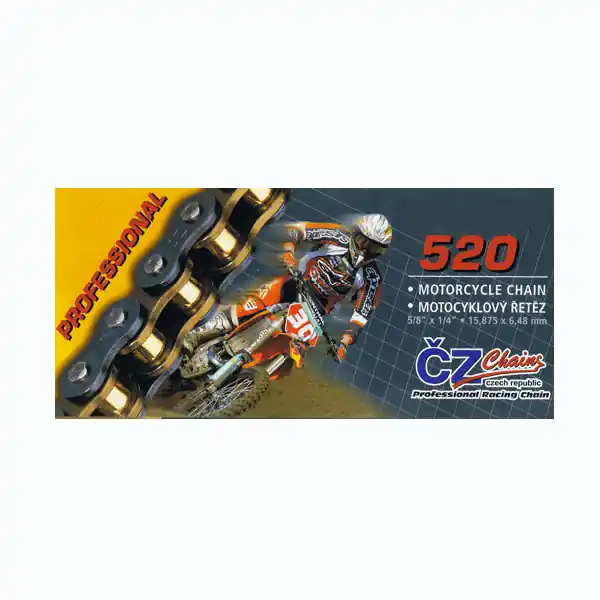 CZ CHAIN Catena 428 MX ORO - 140 maglie- Offerta Speciale