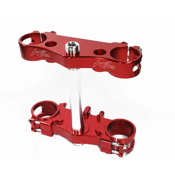 Piastre forcella Kite KAWASAKI KXF 450 06/08 Rosso- Esclusivo