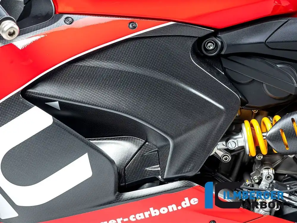 COVER TELAIO SINISTRA CARBONIO LUCIDO ILMBERGER DUCATI PANIGALE V2 2020-2024- Ultimissimo Modello