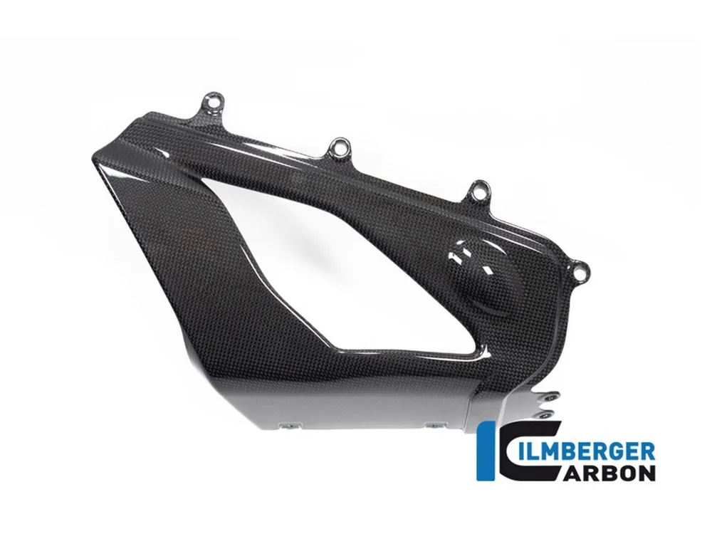 PANNELLO PROTEZIONE SCARICO DESTRA CARBONIO LUCIDO ILMBERGER DUCATI PANIGALE V4 / S / R 2022-2024- Consegna Rapida