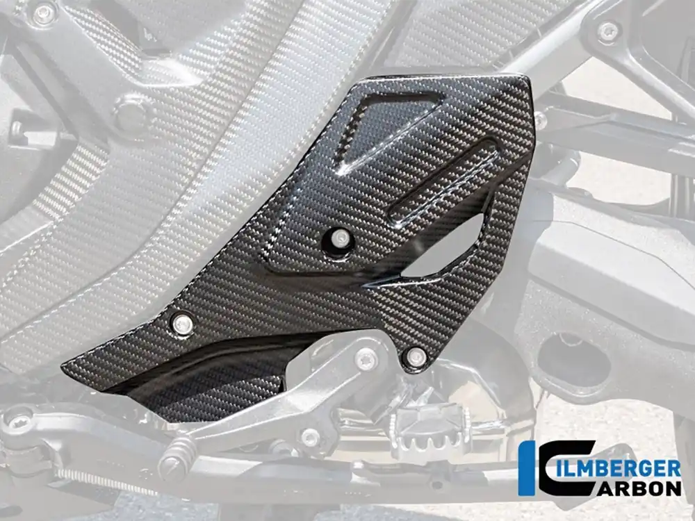 PROTEZIONE POGGIAPIEDI SINISTRO CARBONIO OPACO ILMBERGER BMW R 1300 GS ADVENTURE 2024-2025- Reso Gratuito
