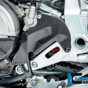 Nuovo Arrivo PROTEZIONE PIGNONE CARBONIO LUCIDO ILMBERGER DUCATI STREETFIGHTER V2 2022-2024-