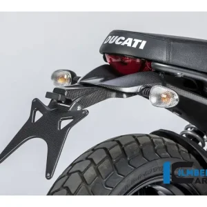 PORTATARGA ALTO OPACO CARBONIO ILMBERGER DUCATI SCRAMBLER 800 ICON 2017-2019- Compra Oggi Stesso