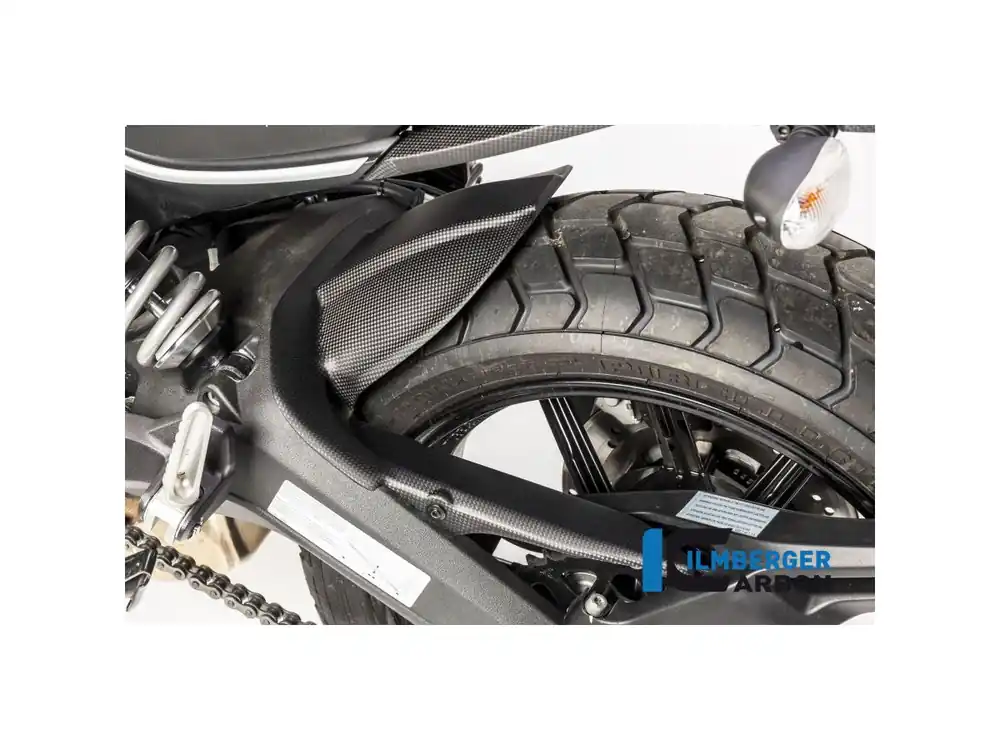 Super Prezzo PARAFANGO POSTERIORE OPACO CARBONIO ILMBERGER DUCATI SCRAMBLER 800 FULL TRHOTTLE 2017-2019-