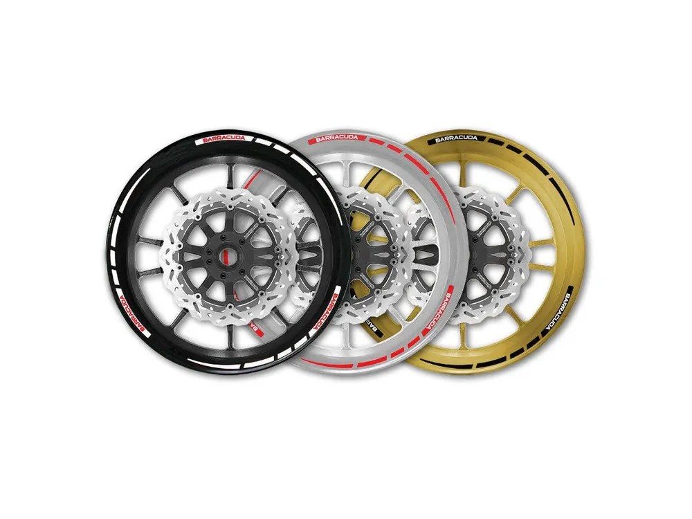 KIT MAXISCOOTER NERO CON SCRITTA BIANCA BARRACUDA- Ultime Pezzi