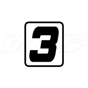 Prezzo Ridotto ADESIVO SINGOLO NUMERO "3" BARRACUDA HONDA X-ADV-