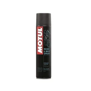 PULITORE SPRAY A SECCO MOTUL WASH & WAX 400ML E9- Spedizione Espresso