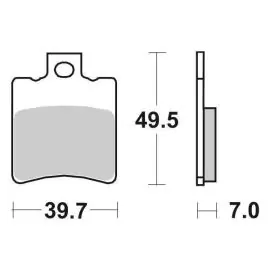 65614310 - PASTIGLIE FRENO SBS 143 CT (CARBONTECH) Offerta Del Giorno