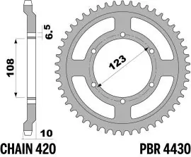 Corona in Ferro 4430 Z52 denti - 443052F Super Prezzo