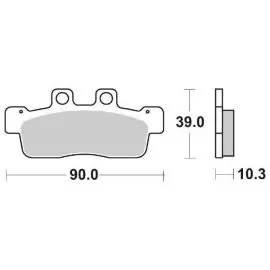 Popolare 6562070 - PASTIGLIE FRENO SBS 207 HF (ORGANICA)