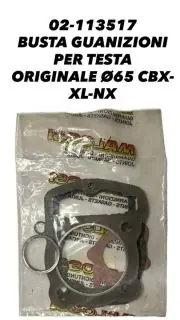Offerta Del Giorno BUSTA GUARNIZIONI completa per cilindro Ø 65 per TESTA ORIGINALE HONDA CBX-XL-NX - MALOSSI 113517